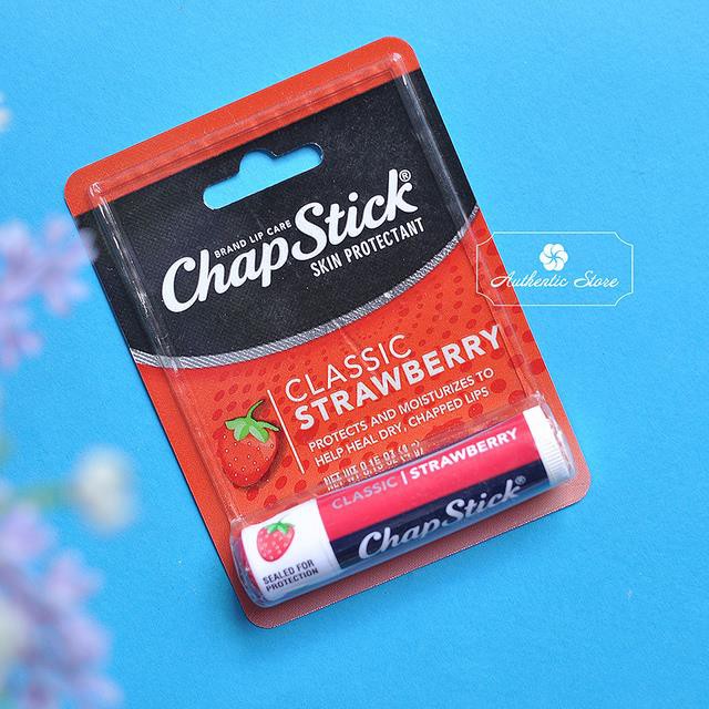 SON DƯỠNG MÔI CHAPSTICK CLASSIC STRAWBERRY MỸ CHÍNH HÃNG