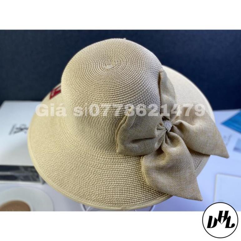 Mũ cối nơ bố cá tính du lịch đi biển thời trang