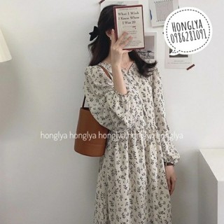 [Ảnh thật] Váy babydoll hoa nhí dịu dàng Đầm babydoll tiểu thư