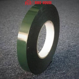 Băng keo ribo house xốp 2 mặt xanh đen dùng trên nhiều vật liệu nhôm, nhựa, kính, gỗ ribo191