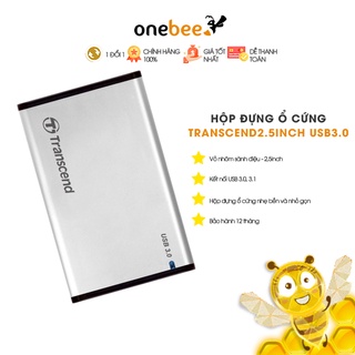 Hộp đựng ổ cứng Transcend 2.5 inch USB 3.0 màu bạc TS0GSJ25S
