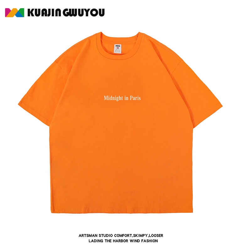 Áo Thun Đen Cổ Tròn Tay Ngắn Dáng Rộng In Họa Tiết Đơn Giản Thời Trang Mùa Hè Cho Nam Size M-8XL