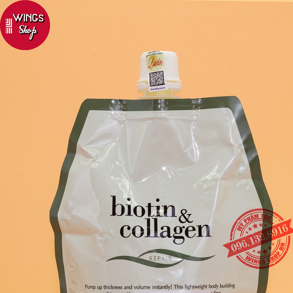🛑FreeShip🛑Ủ Tóc Biotin&Collagen Yuiluim Phục Hồi, Tái Sinh Tóc, Siêu Mềm Mượt 500ml| Hàng Chính Hãng