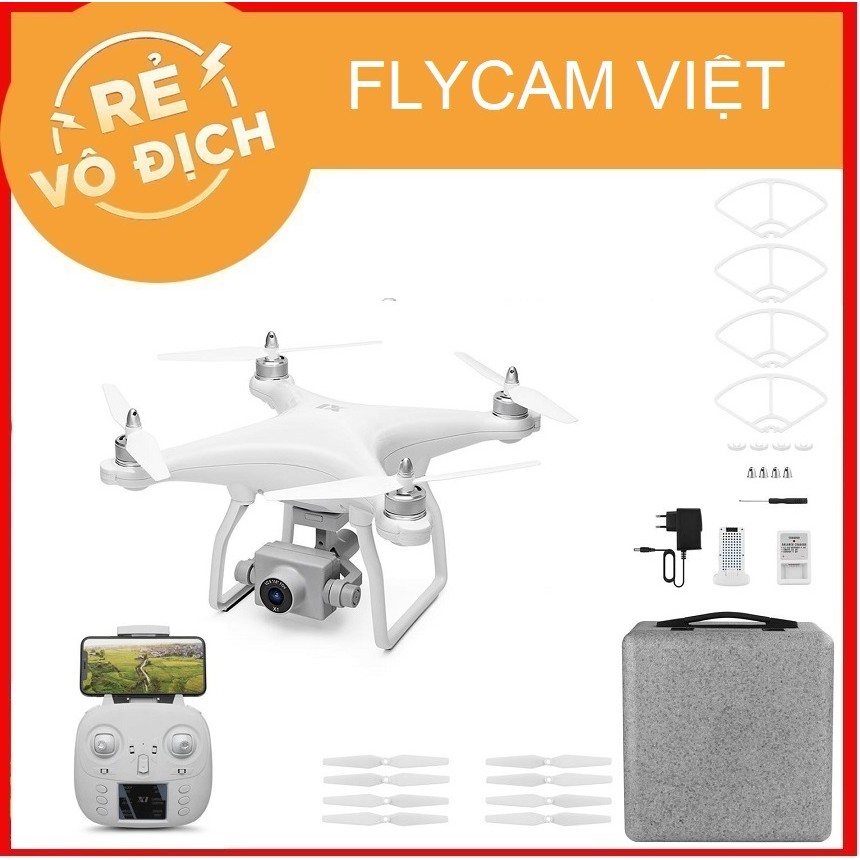 [GIÁ HỦY DIỆT] Máy Bay Flycam WLTOYS XK X1 Gimbal Chống Rung - Camera FullHD Siêu Nét - Thời Gian Bay Cực Trâu