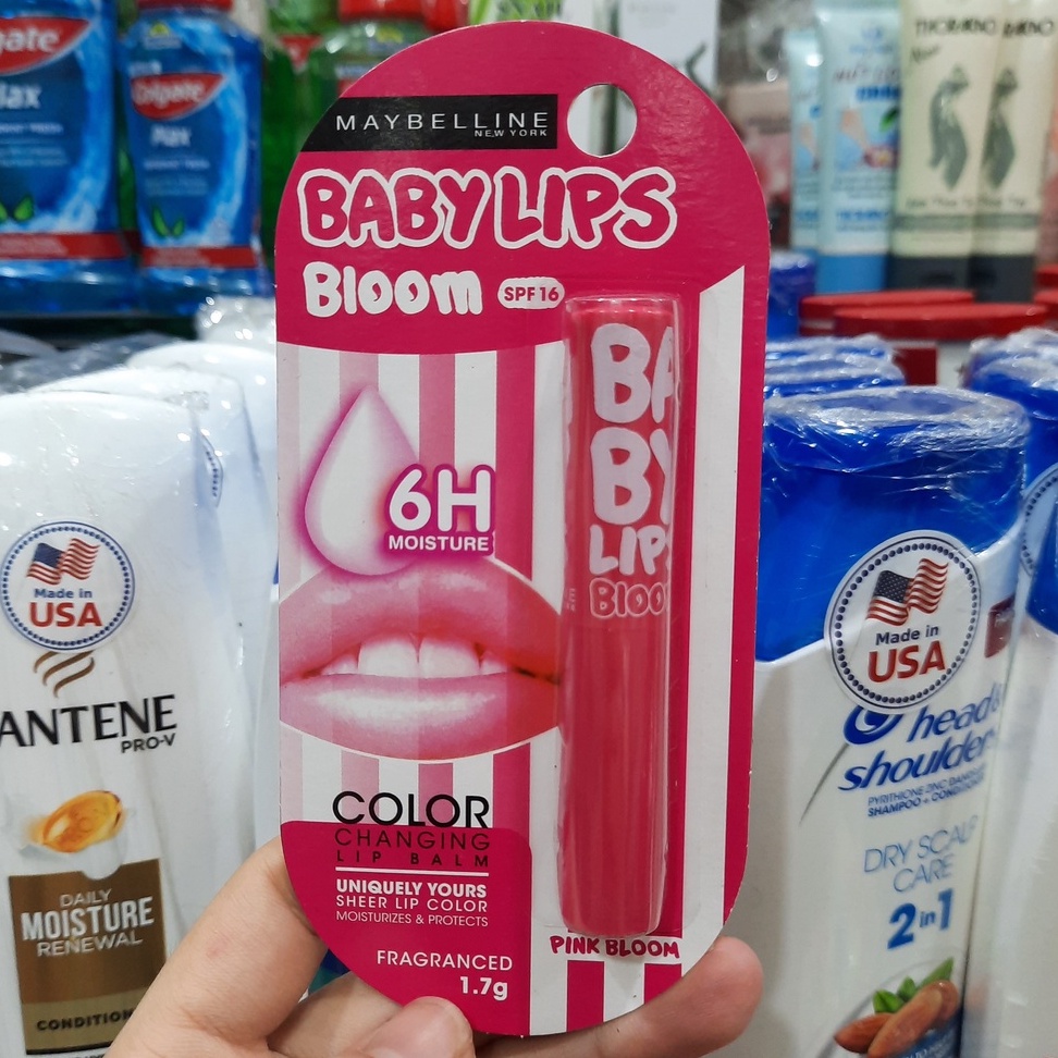 Son Dưỡng Baby Lips Bloom Color Changing SPF16 - Pink Bloom 1.7g