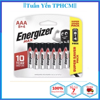 Pin aaa energizer alkaline lr03 e92 bp-8+4 - toppin