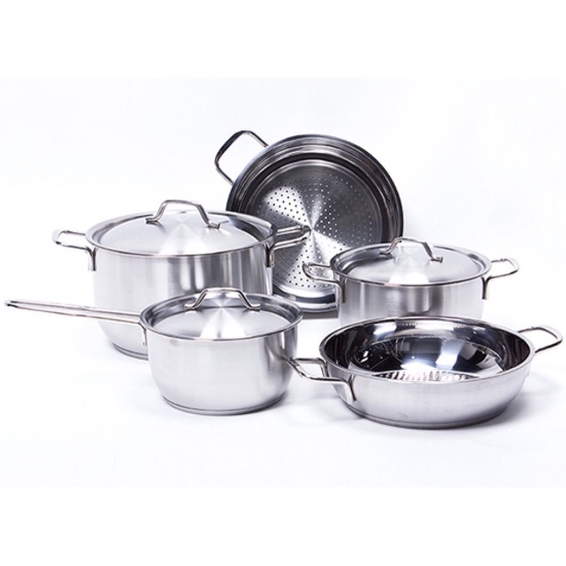 BỘ FIVETAR 5 MÓN 3 ĐÁY NẮP INOX - Khuyến Mại