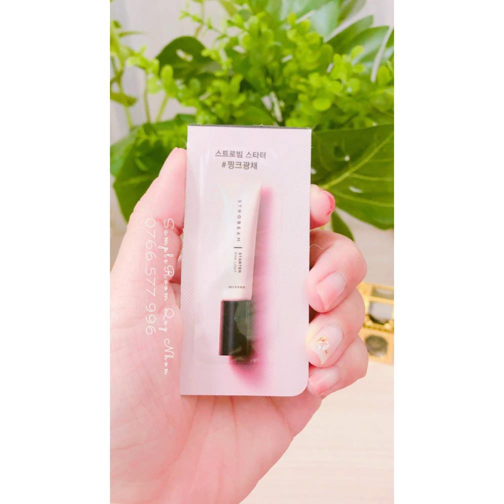 Sample KEM LÓT NHŨ TONE HỒNG MISSHA STROBEAM STARTED PINK LIGHT