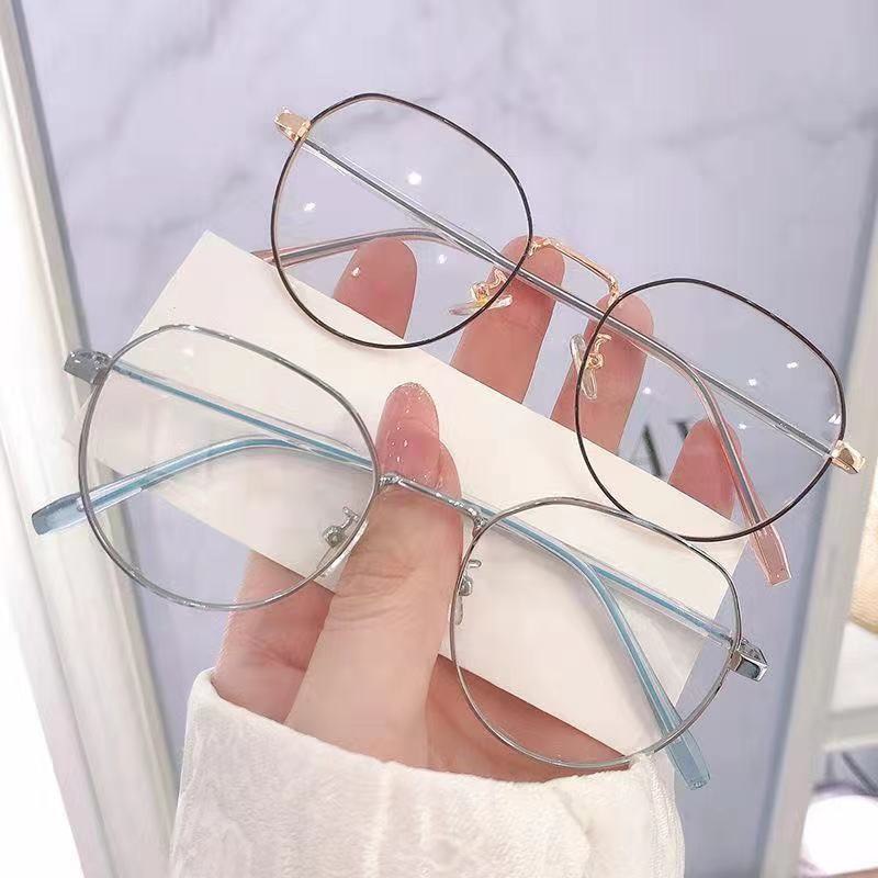 Mắt Kính Gọng Cận Kim Loại Form Tròn Lyly Phong Cách Ulzzang Siêu Xinh - Hazo