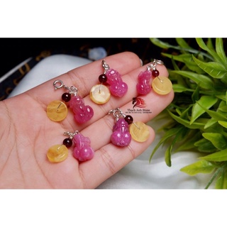 Charm móc tỳ hưu ruby