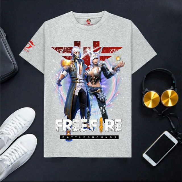 Áo free fire xám trend GD889