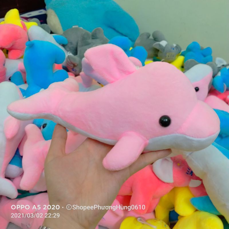 Gấu bông Cá heo , Thú bông Voi con mềm mịn hàng cao cấp size 27cm siêu đáng yêu
