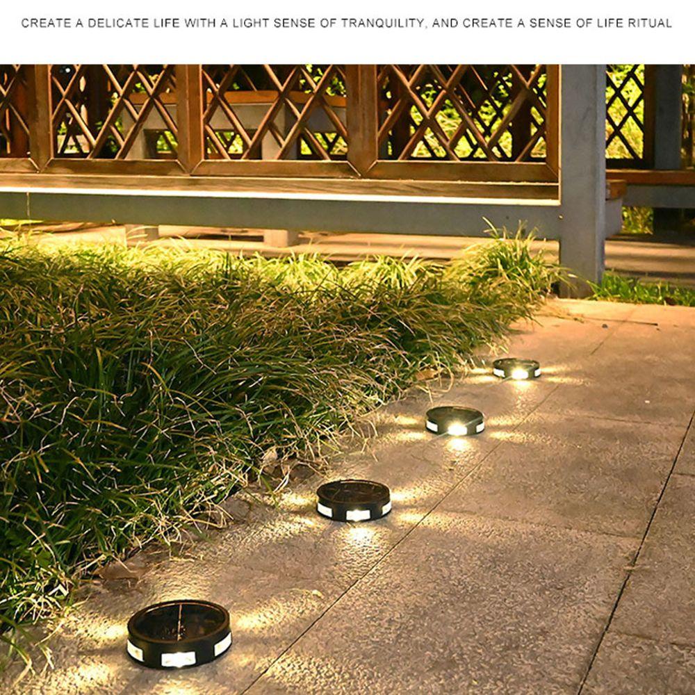 KUNHEV Set 4 Đèn Gắn Tường Trang Trí Sân Vườn Cảm Biến Tự Động Chạy Năng Lượng Mặt Trời