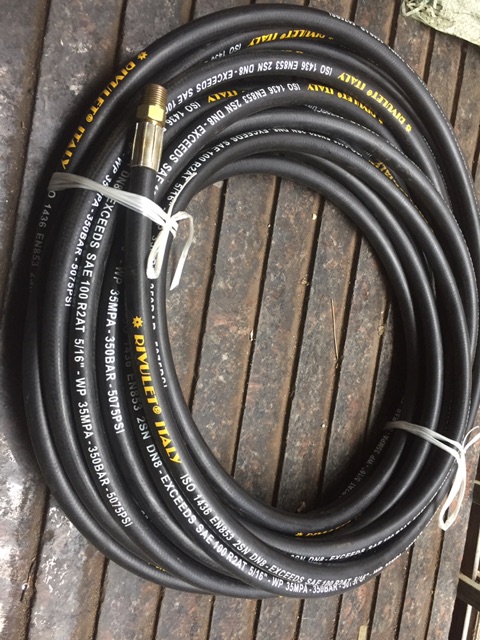 Dây rửa xe 2 lớp bố thép 15 mét dùng cho máy rửa xe cao áp