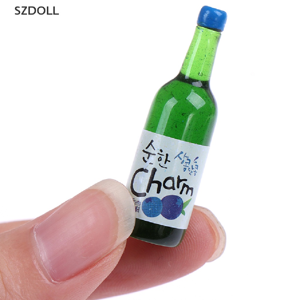 5 Chai nước trái cây tỉ lệ 1: 12 để trang trí nội thất cho nhà búp bê