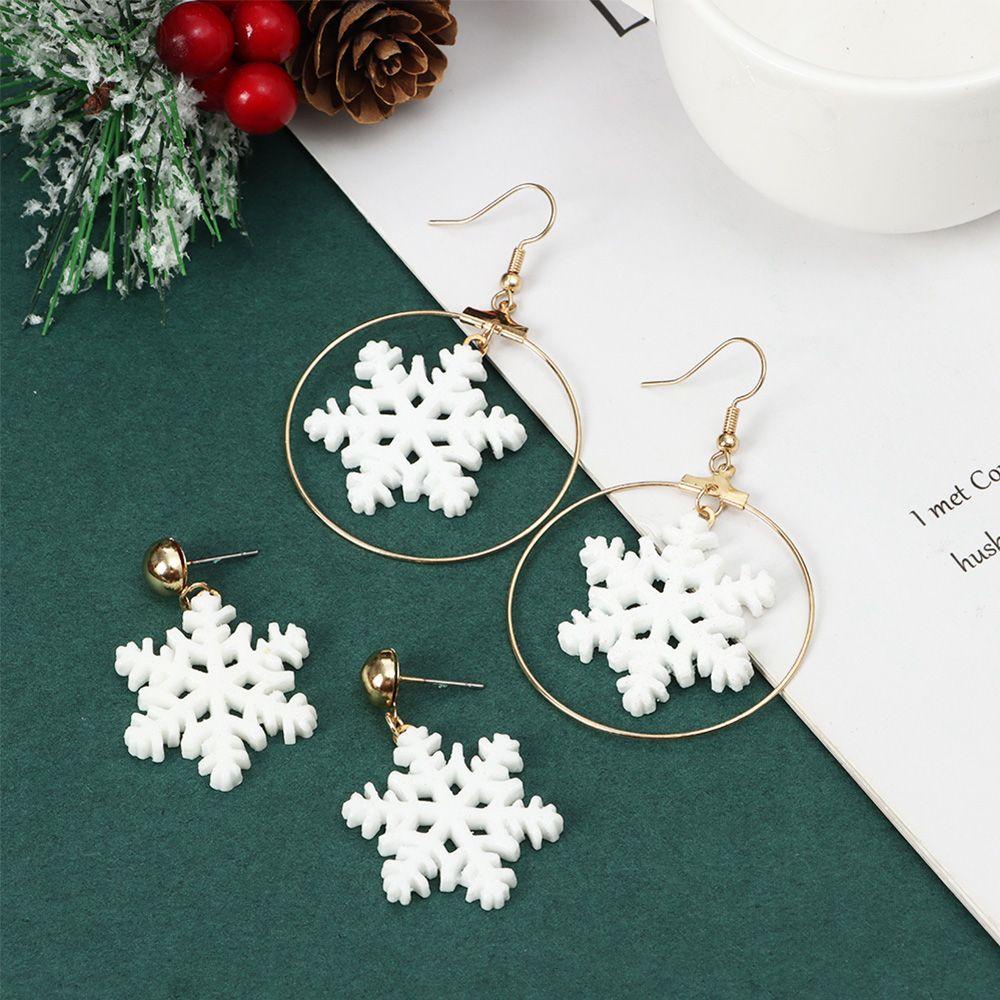 Khuyên Tai Dáng Dài Hình Bông Tuyết / Ông Già Noel / Chuông Giáng Sinh