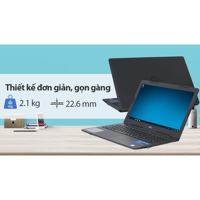 Laptop Dell Vostro 3580 T3RMD1(Core i5-8265U/4Gb/256Gb SSD/15.6' FHD/VGA ON/Win10/Black)