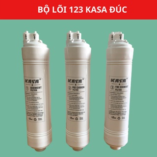 BỘ 3 LÕI LỌC ĐÚC 123  gồm PP,OCB,CTO DÙNG CHO MÁY LỌC NƯỚC CÓ TÍCH HỢP NÓNG LẠNH