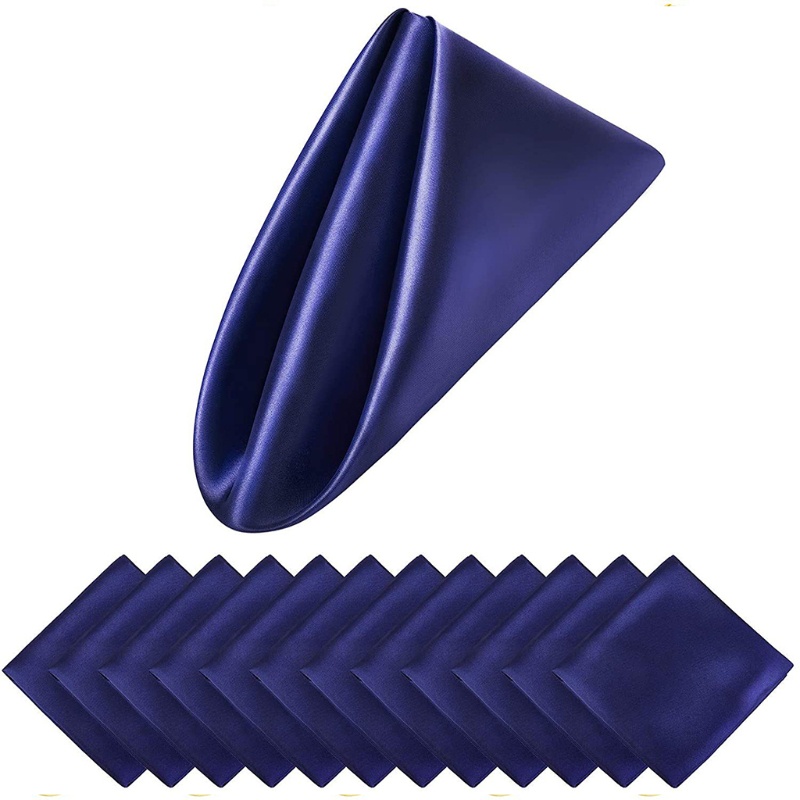 ✿ Set 12 Khăn Ăn Hình Vuông 50cm Bằng Vải Satin Đa Ứng Dụng