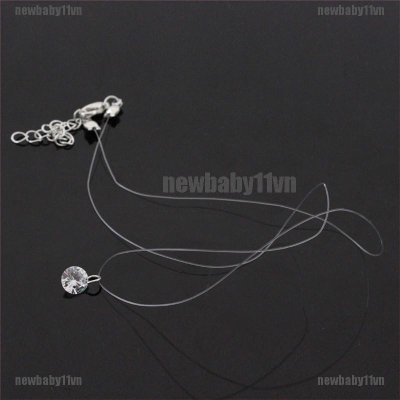 Vòng cổ Mặt Đá Zircon Trong Suốt Thời Trang Cho Nữ