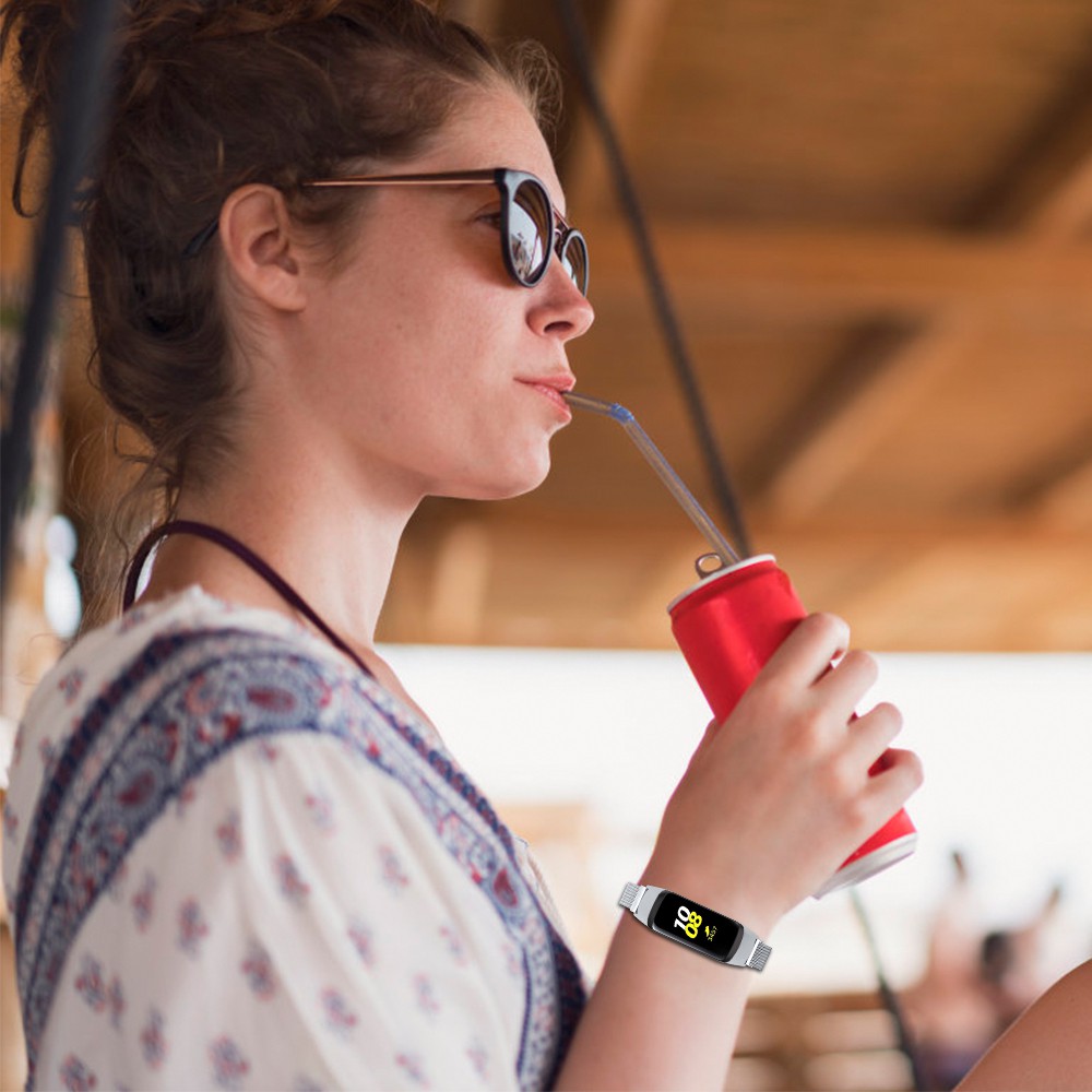 Dây đeo milanese từ tính dành cho đồng hồ đeo tay thông minh Samsung Galaxy Fit SM-R370