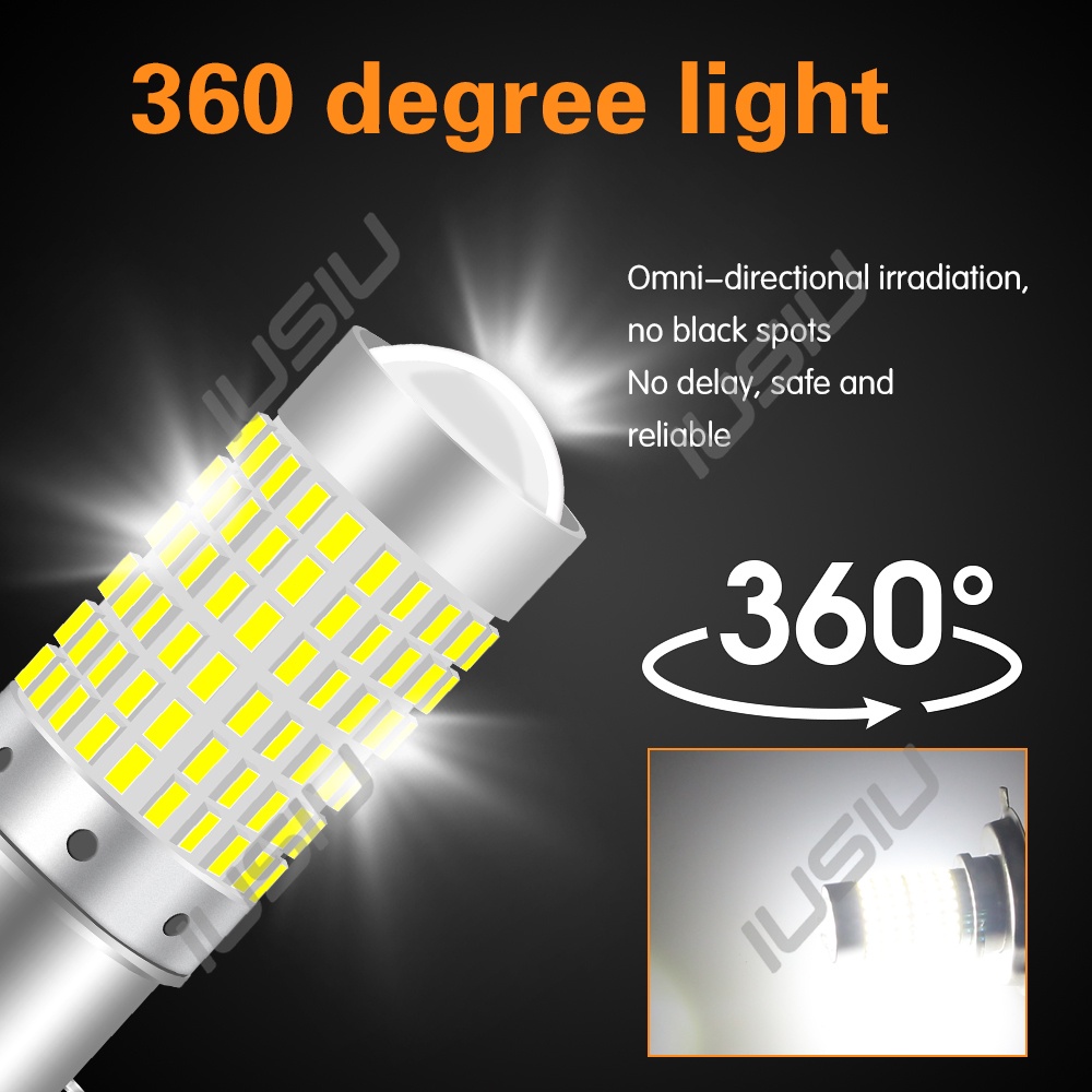 Đèn Pha Led Sương Mù Chạy Ban Ngày H4 P15D BA20D Dành Cho Xe Mô Tô Xe Hơi