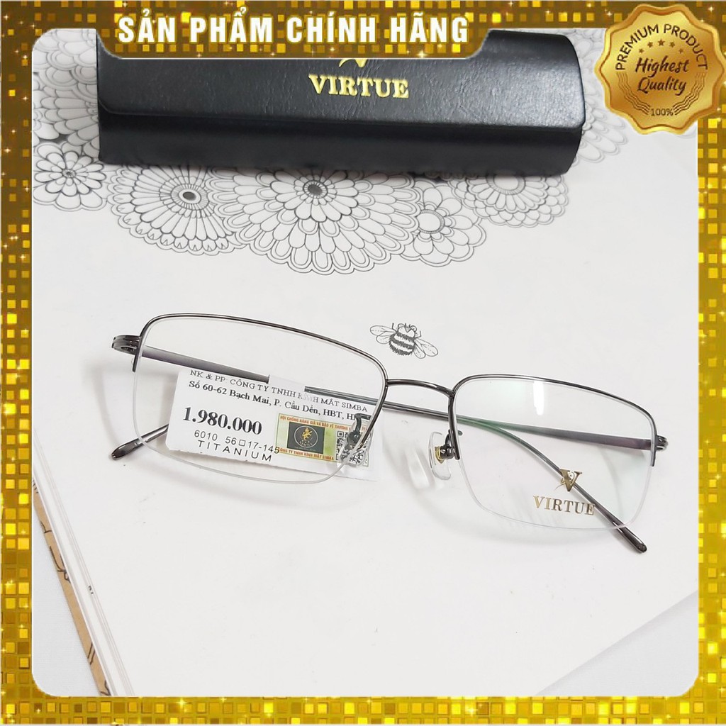 Gọng kính Nhật VIRTUE Titanium