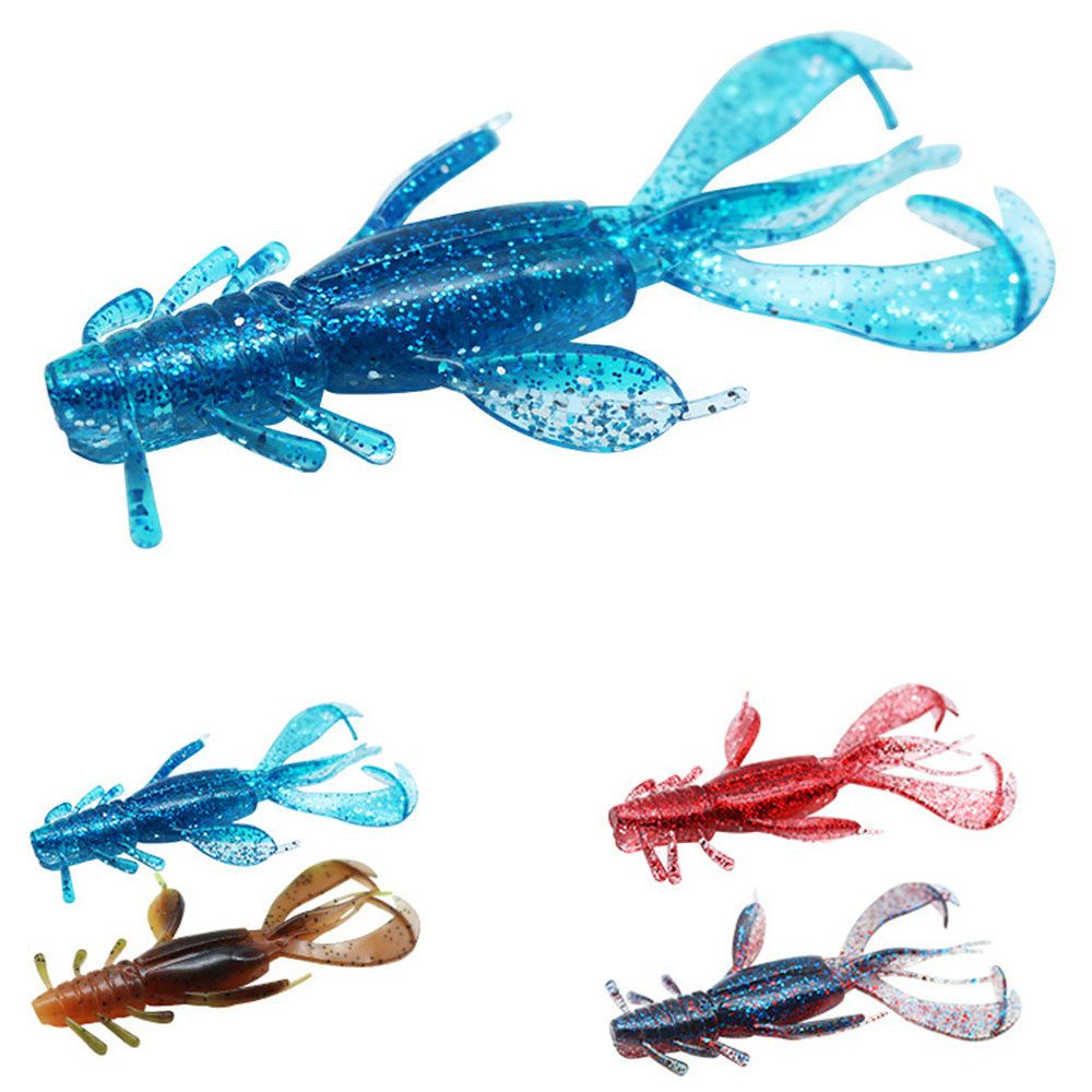 MUVAKO Bộ 3 mồi giả thu hút câu cá bằng silicon mềm 100mm