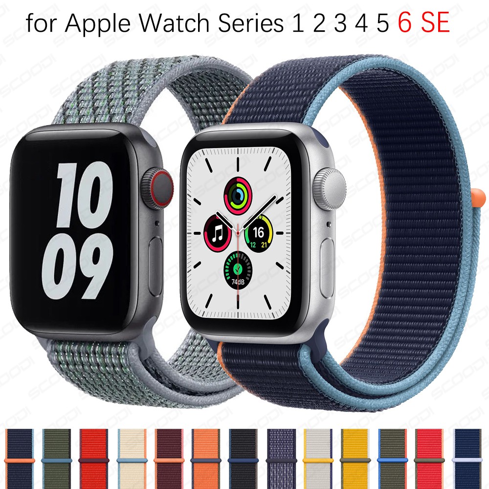 Dây đeo thay thế cho đồng hồ thông minh for Apple Watch Series 7/6/SE/5/4/3/2/1 kích thước 45/41/44/42/40/38mm