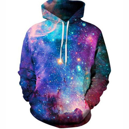 ao nam New New Áo thun nam Chất dài tay hoodie 3D galaxy nhiều màu ASKALA ao thun