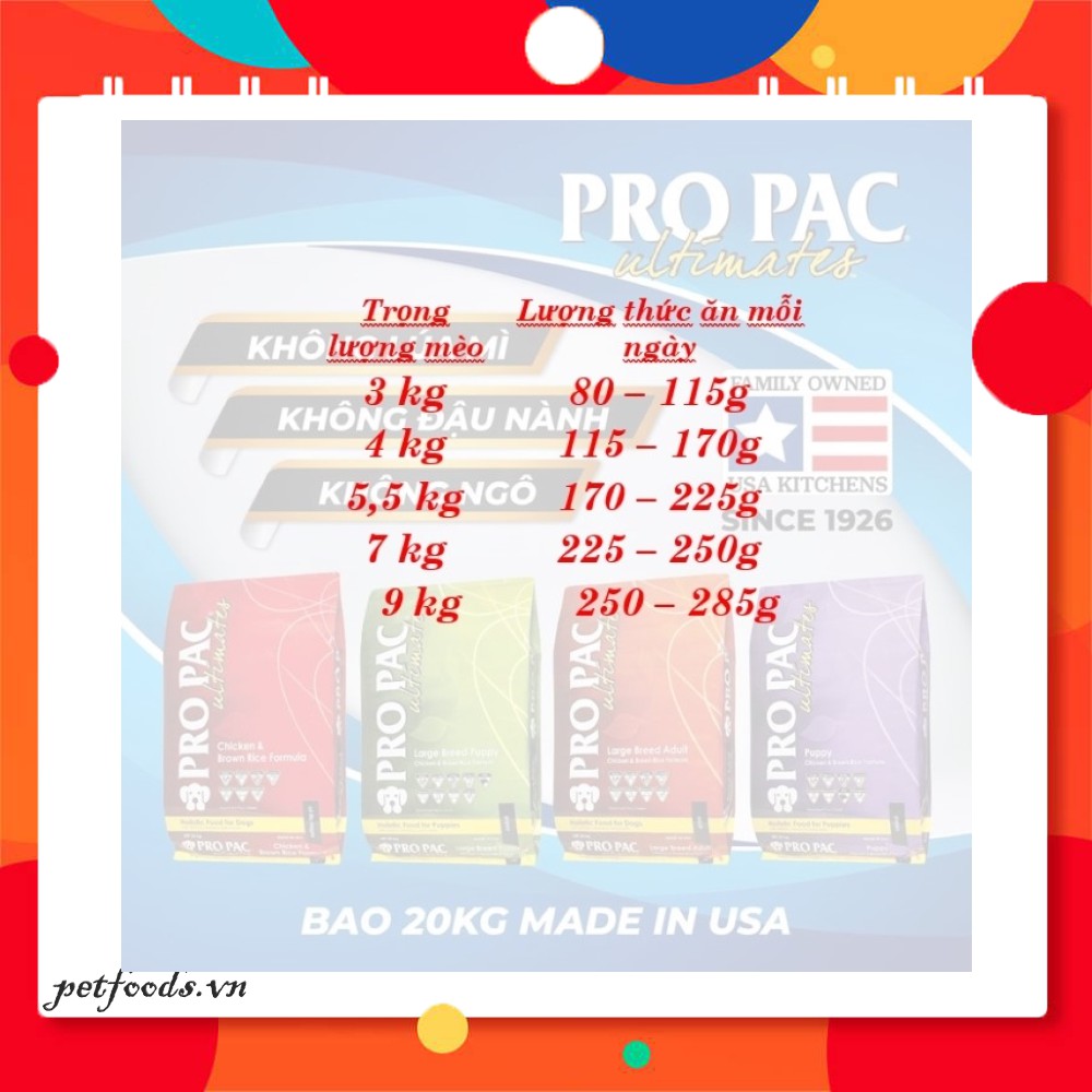 Hạt cho mèo PROPAC Savanna Pride 50g vị Gà &amp; Đậu Hà Lan