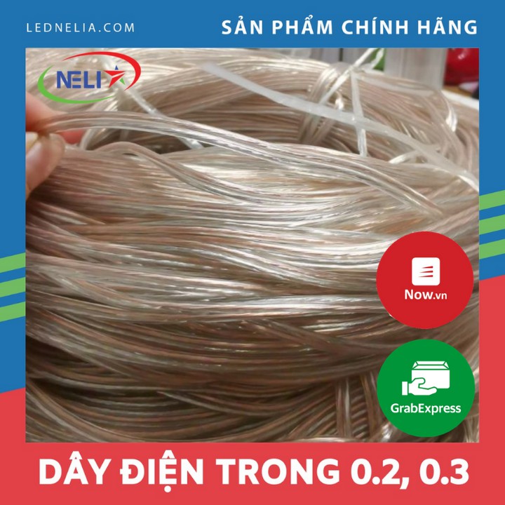10m dây điện trong 0.2, 0.3 làm led neon.