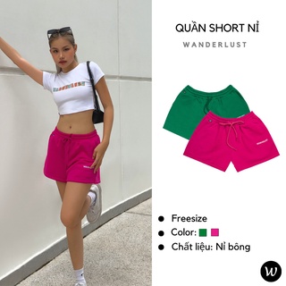 Quần short nỉ _chất nỉ CHÂN CUA