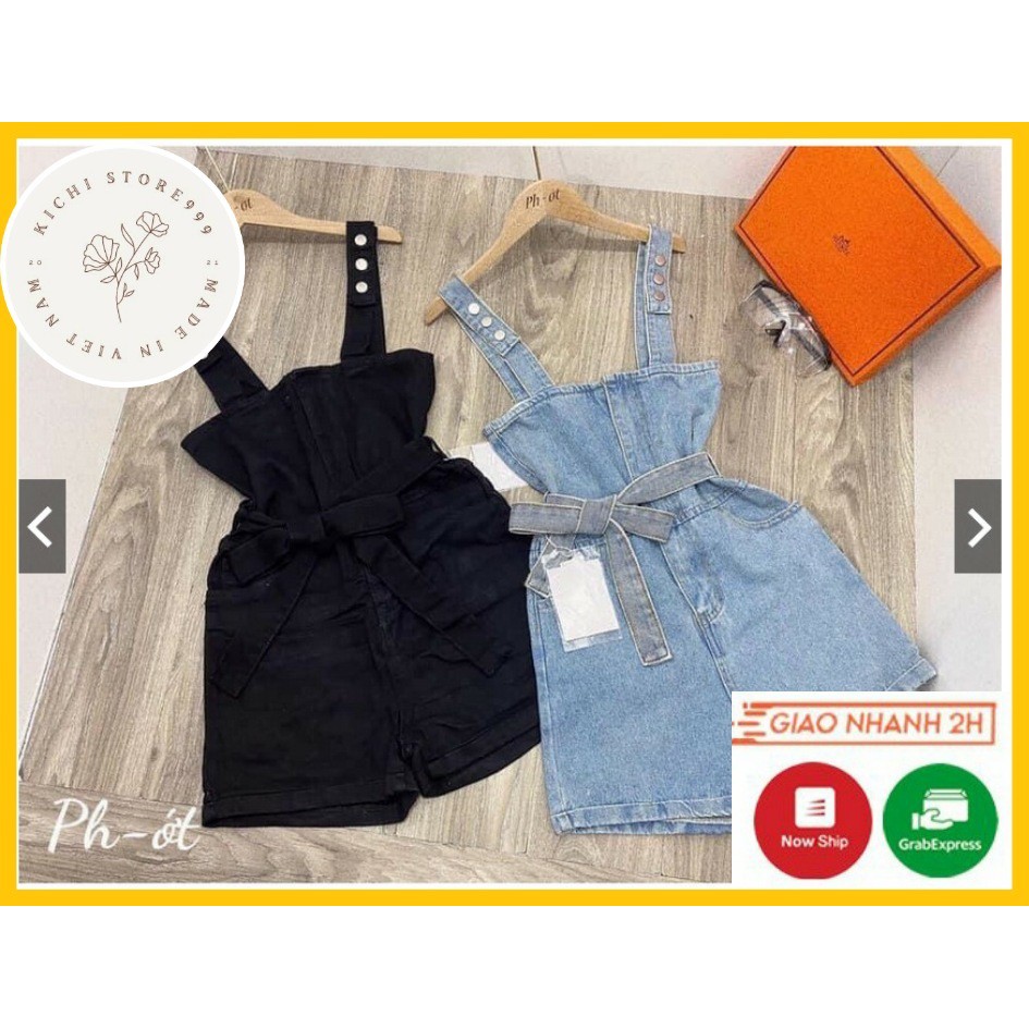 Quần Yếm Jean Nữ thiết kế Kichistore , Quần Yếm Nữ thời trang cao cấp M07 | BigBuy360 - bigbuy360.vn