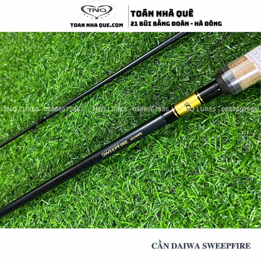 Cần lure máy ngang DAIWA SWEEPFIRE 662MHFB- [ TNQ LURES - TOÁN NHÀ QUÊ ]