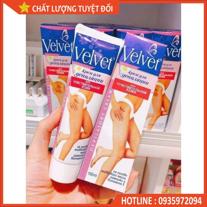 [CHÍNH HÃNG]Kem Tẩy Lông Velvet Nga_ Tạm biệt những vùng lông không mong muốn.