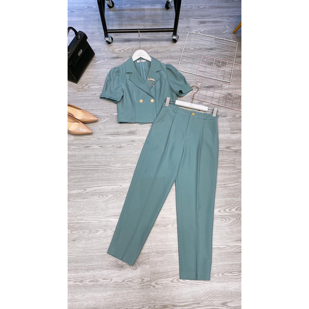 Set Vest Cộc Tay Quảng Châu Cao Cấp