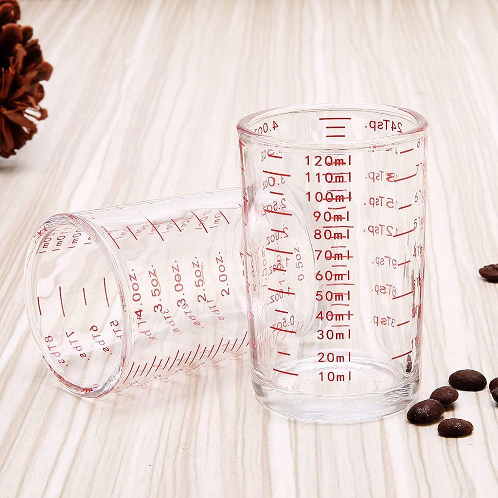 Bình Pha Cà Phê Espresso Chịu Nhiệt Kèm Thước Đo Chuyên Dụng Kính