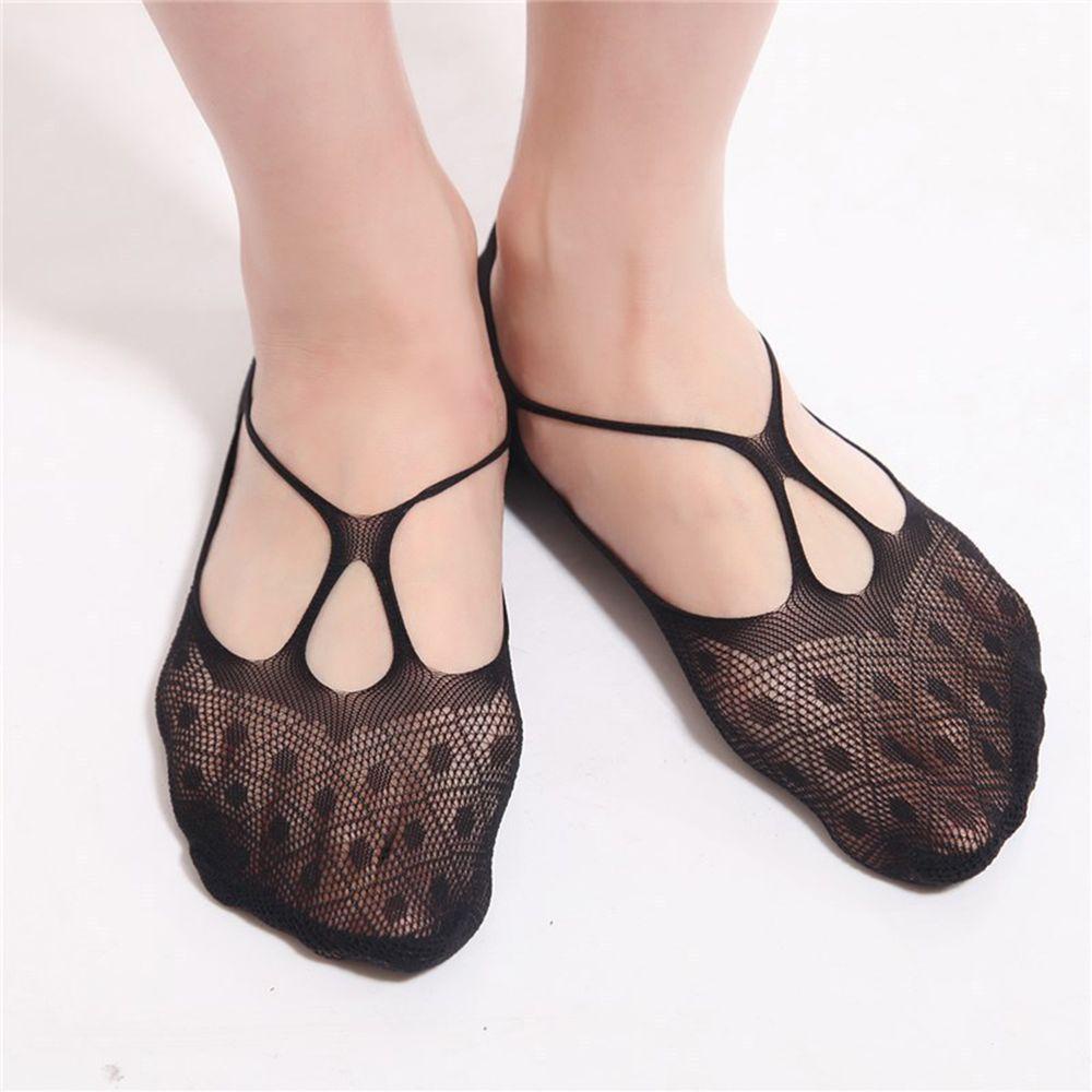 Tất Lưới Ren Màu Đen Vô Hình Gợi Cảm VANES1 Cho Nữ