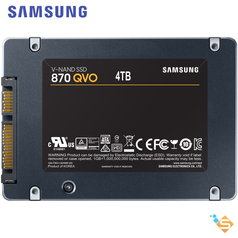 Ổ cứng SSD Samsung 870 QVO 4TB 2TB 1TB 2.5-Inch SATA III R/W 550MB/s 530MB/s - Bảo Hành Chính Hãng 3 năm