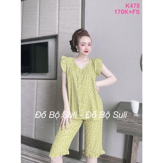 Đồ Bộ Lụa Nhật Lửng Nhiều Kiểu Họa Tiết - Đồ Bộ Suli