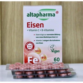 VIÊN UỐNG BỔ SUNG SẮT Altapharma Eisen