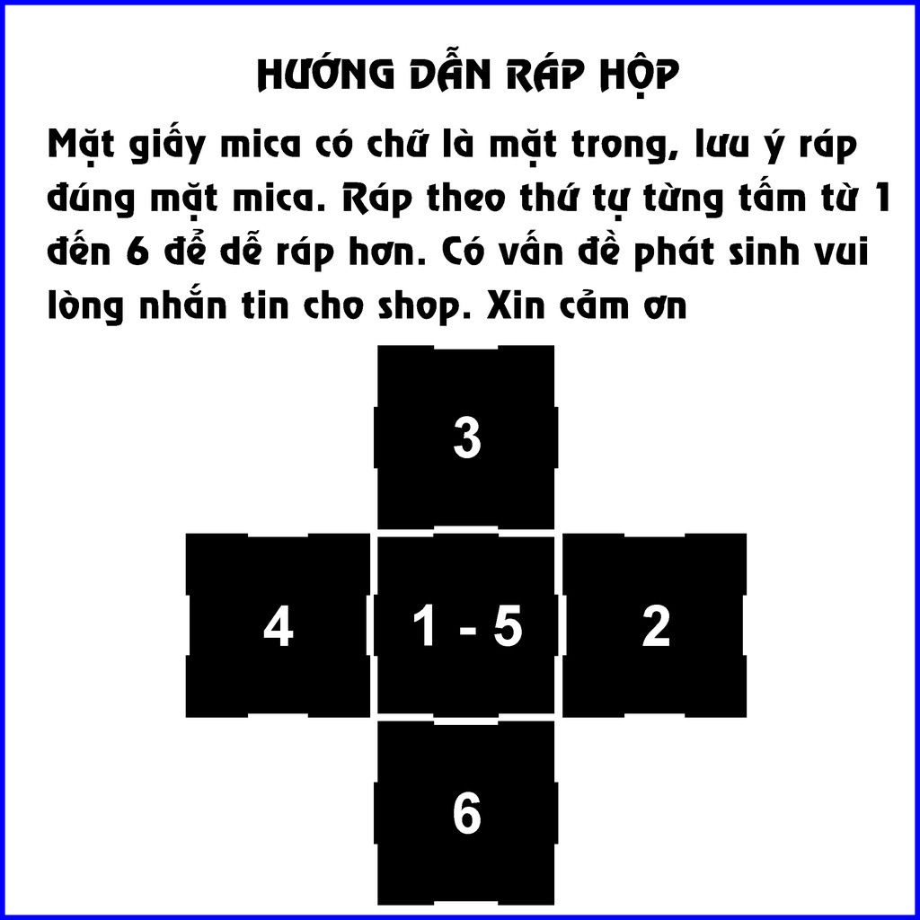 Hộp mica trong suốt trưng bày mô hình không ráp sẵn