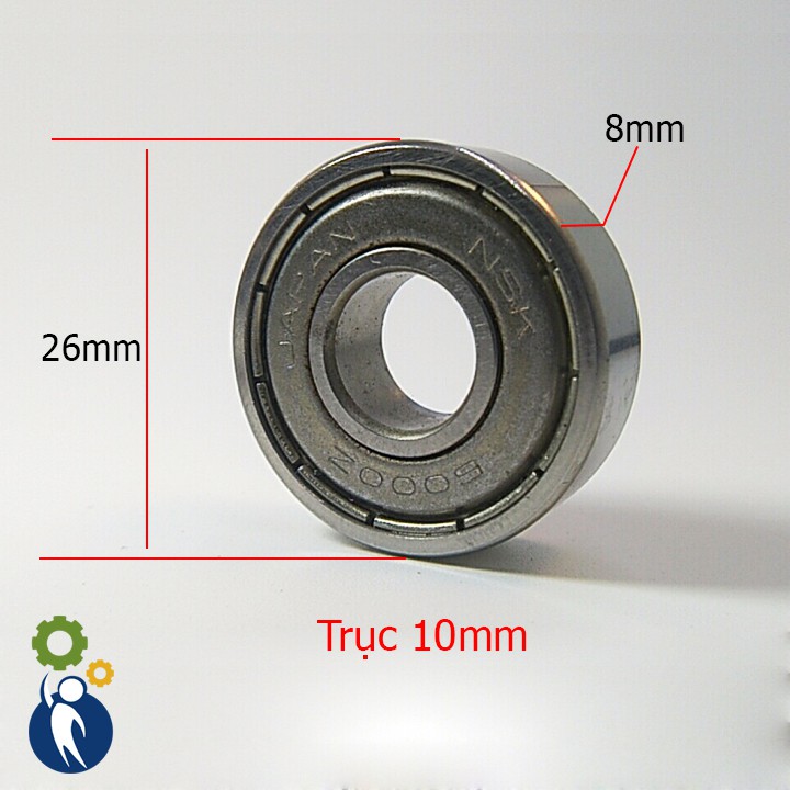 Vòng Bi Trục 10mm 10x26x8mm