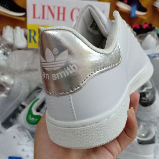 Giày Adidas Stan smith gót bạc