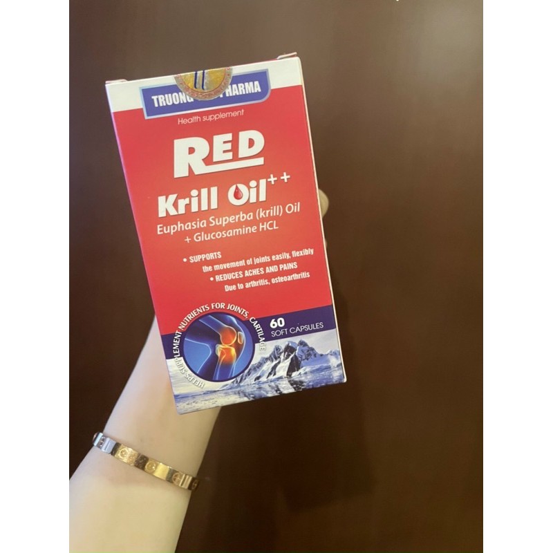 1 hộp Red Krill Oil Euphasia Superba Glucossmine HCL