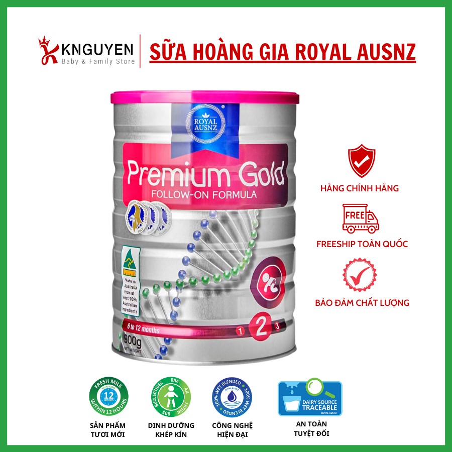 Sữa Hoàng Gia Úc (đủ số) Royal Ausnz Premium Gold Số 1, 2, 3 (Hàng Air Nội địa)- Date mới