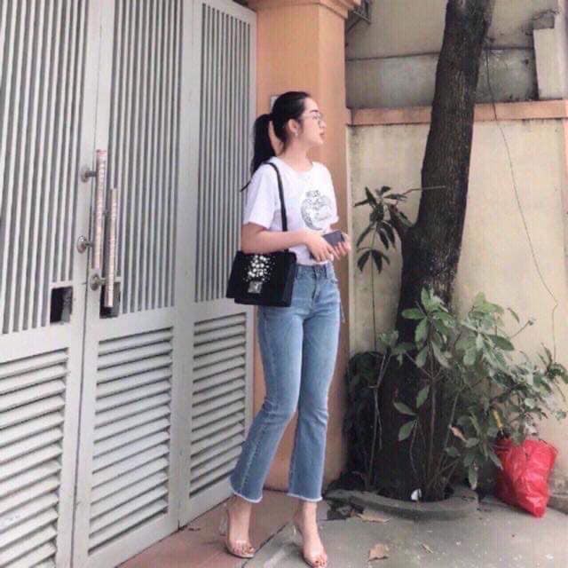 Quần jean xuông ống loe new hot