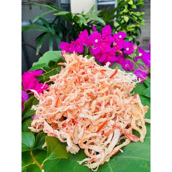 Khô mực xé sợi Trần Anh Food - Mực xé sợi hấp dừa thơm ngon đặm vị hũ 500gr