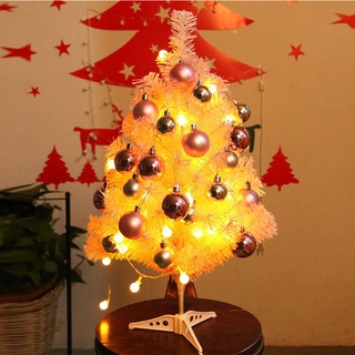 Cây thông noel mini để bàn 60CM MÀU HỒNG cute kèm phụ kiện trang trí decor giáng sinh